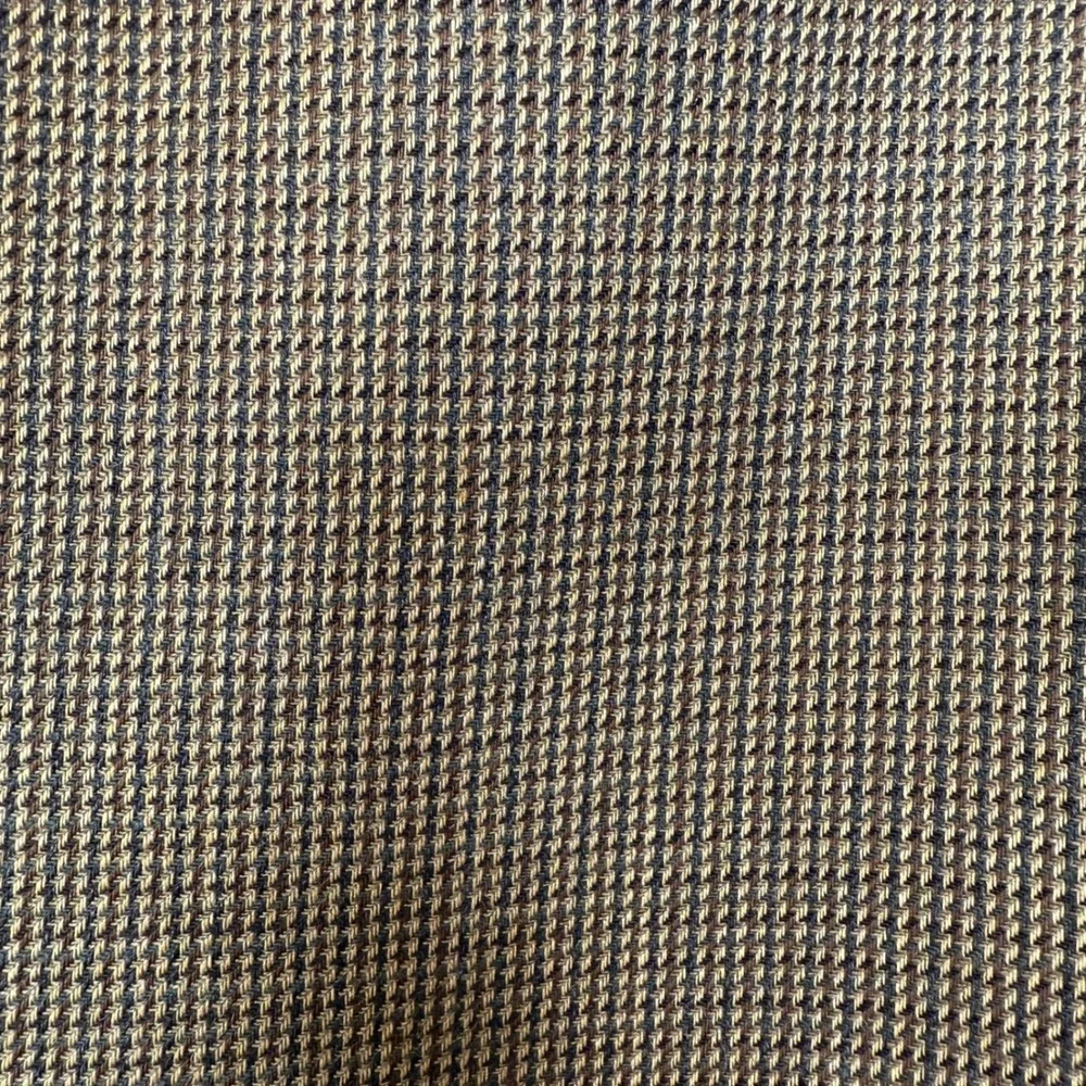 Vtg Lauren Ralph Lauren 100% Wool Houndstooth Sport Coat 48R Tan Made in Canada